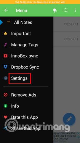 Usage notes application Secure Notes - Note pad Android Picture 25