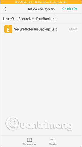 Usage notes application Secure Notes - Note pad Android Picture 28