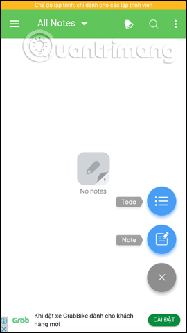 Usage notes application Secure Notes - Note pad Android Picture 5