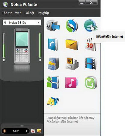 Use a mobile phone as a modem to connect to the Internet Picture 3