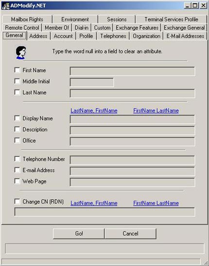 Use Admodify.net for Exchange 2003 administration and recovery Picture 3