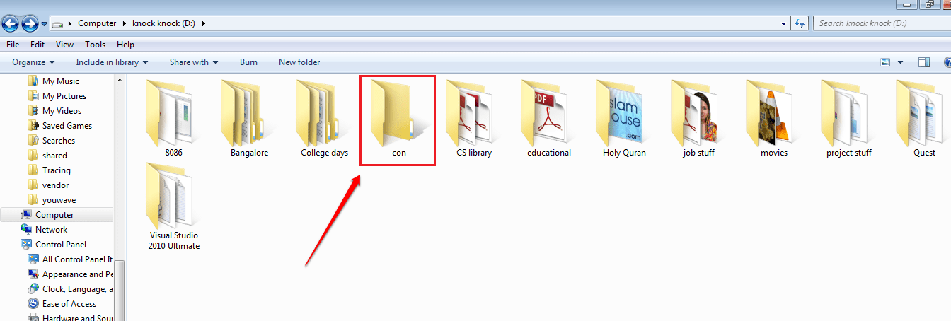 Use CMD to create an 'undeleted' folder on Windows Picture 4
