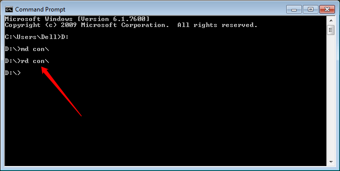 Use CMD to create an 'undeleted' folder on Windows Picture 7