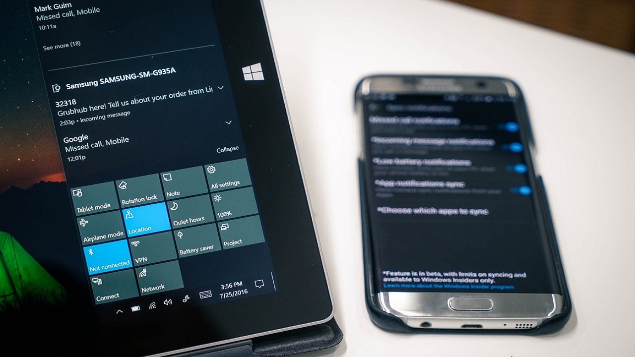 Use Cortana to sync notifications between Android and Windows 10 computers Picture 1