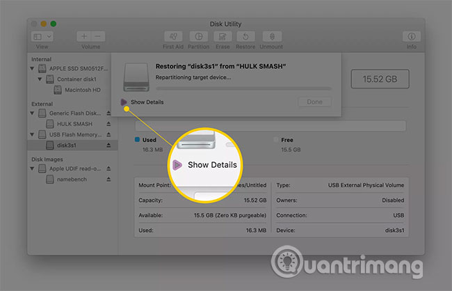 Use Disk Utility to copy the drive on Mac Picture 5