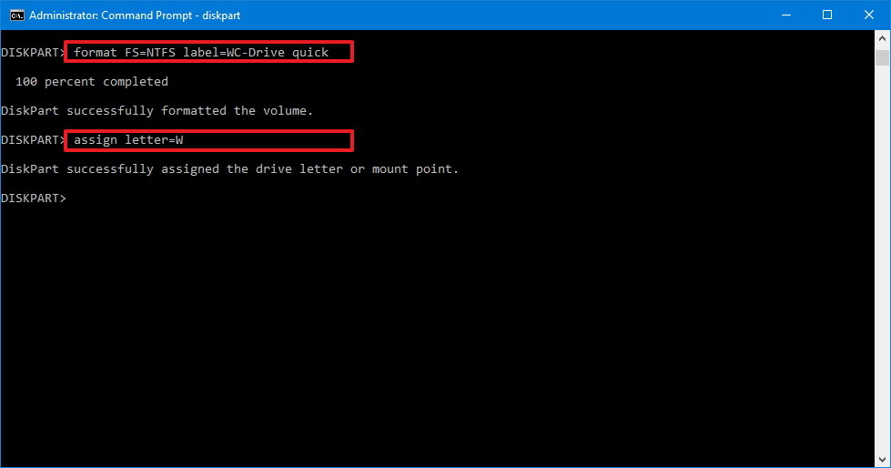 Use DiskPart to format and clean up your removable hard drive on Windows 10 Picture 4