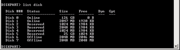 Use Diskpart to remove the Read-Only attribute on Disk Windows 7 Picture 1