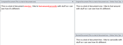 Use document comparison feature in Word 2010 Picture 5