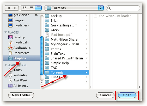 Use Dropbox to control torrent remotely Picture 15