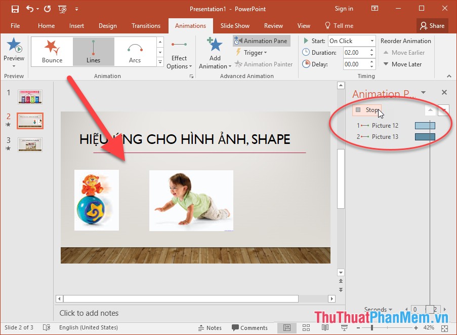 Use effects with images and shapes in PowerPoint 2016 Picture 14
