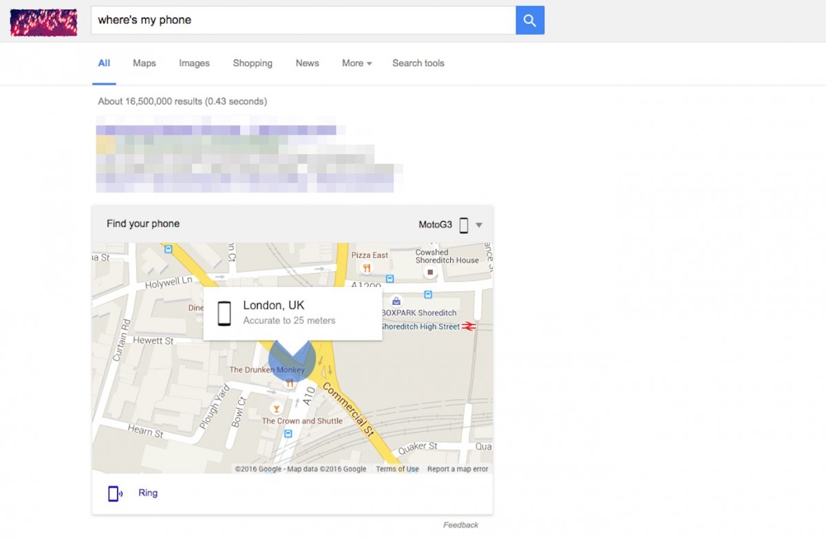 Use Google to search for lost Android phones Picture 5
