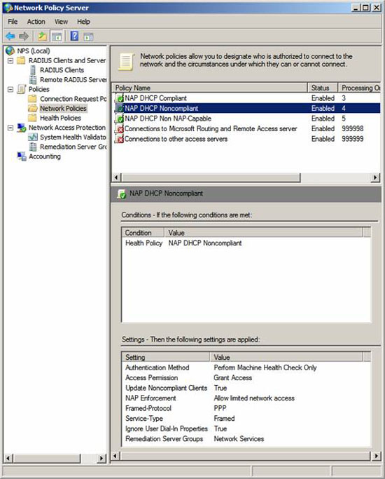 Use Group Policy Filtering to create a DHCP enforcement policy for NAP - Part 3 Picture 8