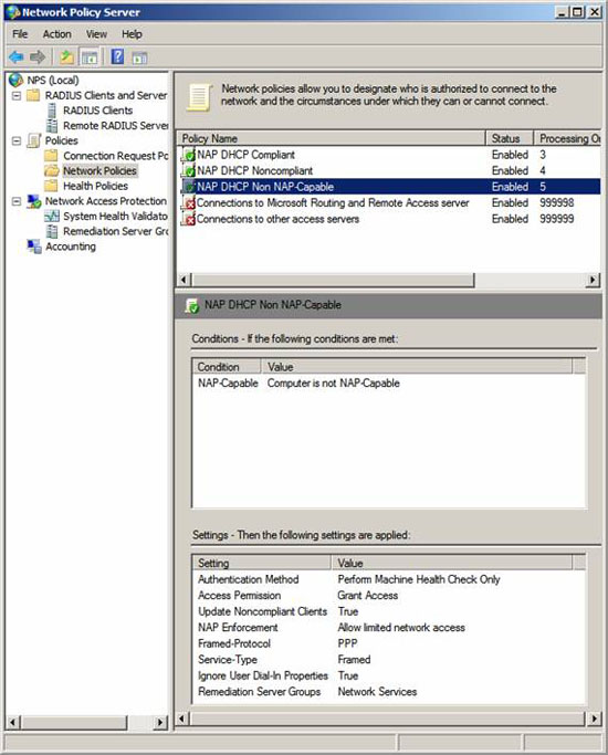 Use Group Policy Filtering to create a DHCP enforcement policy for NAP - Part 3 Picture 9