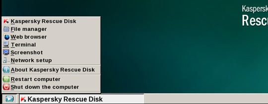 Use Kaspersky Rescue Disk to apply on infected computers Picture 8