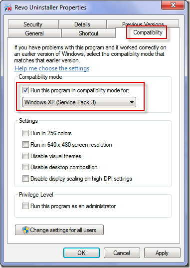 Use 'old' software in Windows 7 with Program Compatibility Mode Picture 11