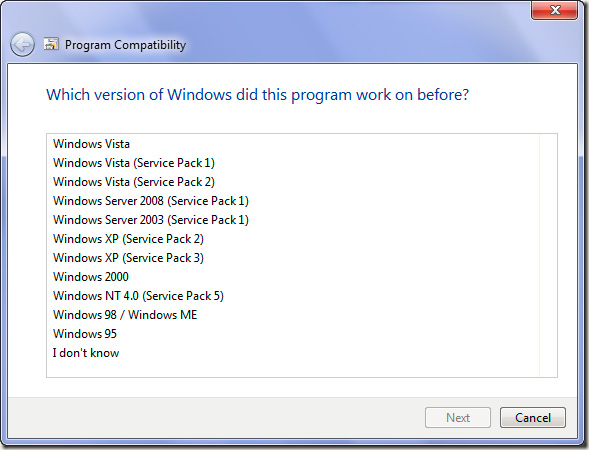 Use 'old' software in Windows 7 with Program Compatibility Mode Picture 7