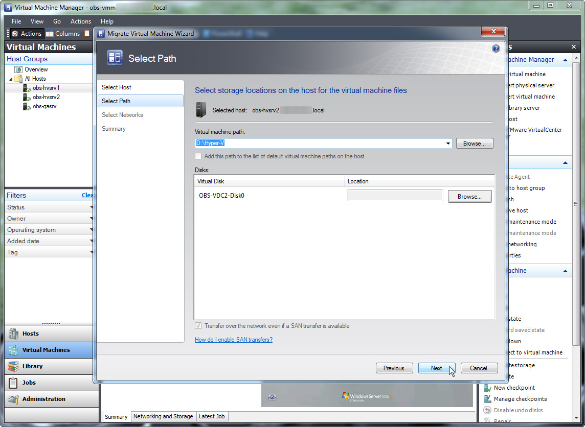 Use Quick Migration to move virtual machines between Hyper-V hosts Picture 4