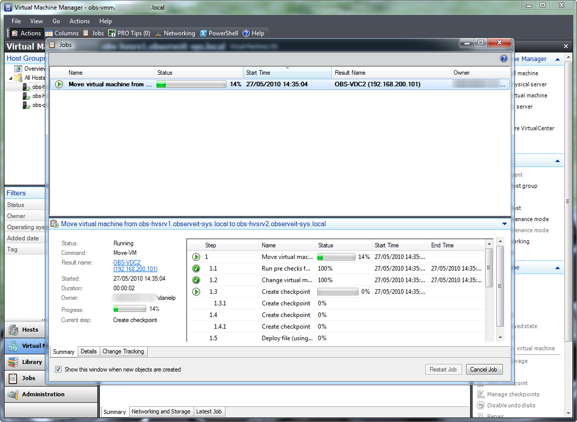 Use Quick Migration to move virtual machines between Hyper-V hosts Picture 6