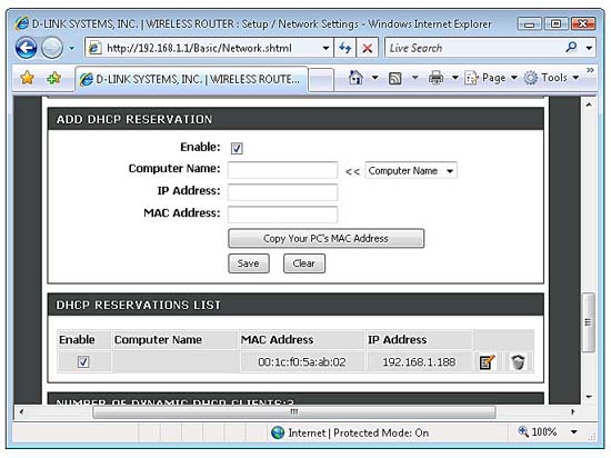 Use static IP address in network Picture 1
