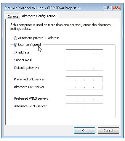 network switch static ip address