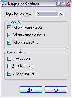 Use the Accessibility utility in Win XP Picture 5