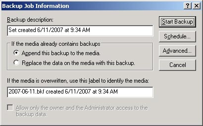 Use the Backup utility in Windows XP Picture 4