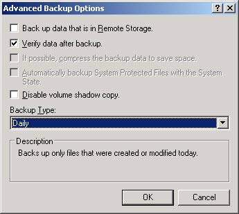 Use the Backup utility in Windows XP Picture 5