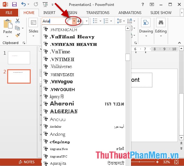 Use the Font format text dialog box in PowerPoint Picture 1
