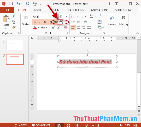 Use the Font format text dialog box in PowerPoint Picture 4
