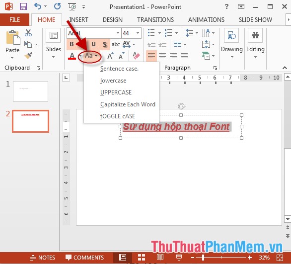 Use the Font format text dialog box in PowerPoint Picture 6