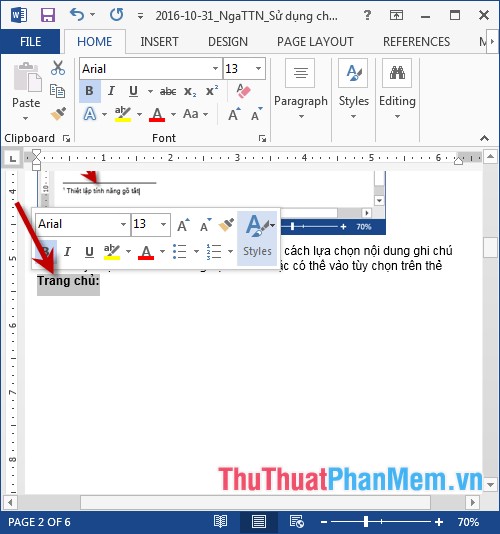 Use the search and replace function in Word Picture 6