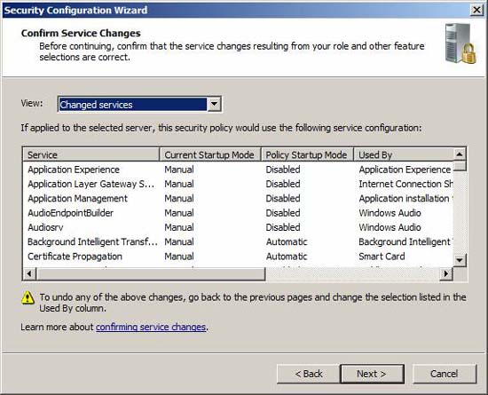 Use the Security Configuration Wizard with TMG 2010 Picture 20
