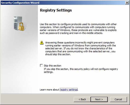 Use the Security Configuration Wizard with TMG 2010 Picture 22