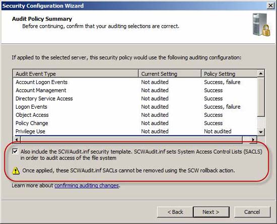 Use the Security Configuration Wizard with TMG 2010 Picture 29