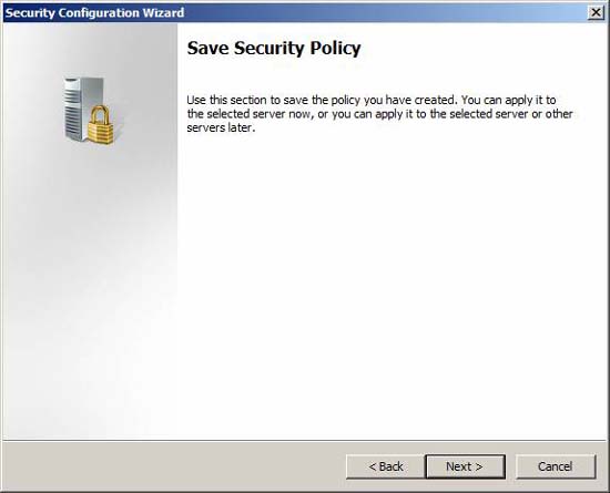 Use the Security Configuration Wizard with TMG 2010 Picture 30