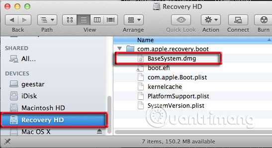 Use volume HD Recovery to reinstall or troubleshoot OS X Picture 6