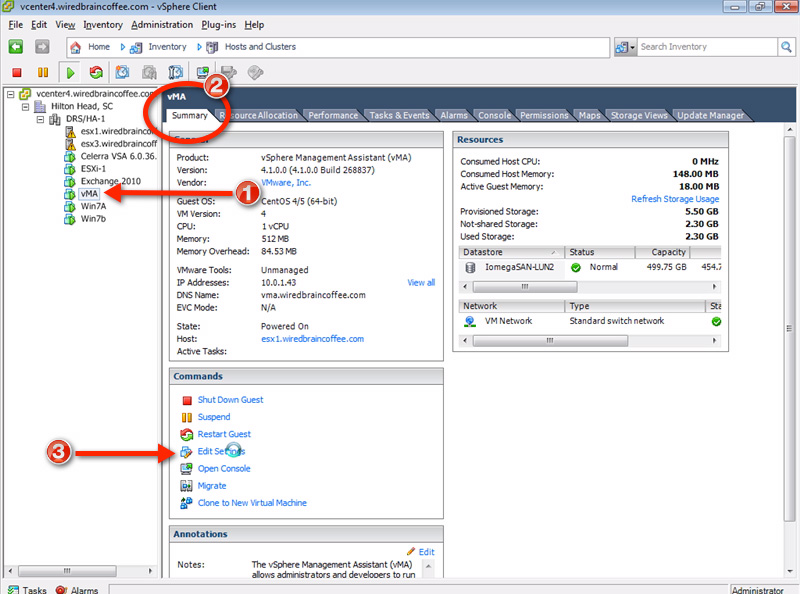 Use vSphere Hot-Add to adjust CPU and RAM Picture 1