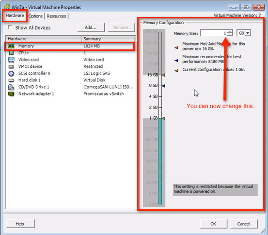 Use vSphere Hot-Add to adjust CPU and RAM Picture 11