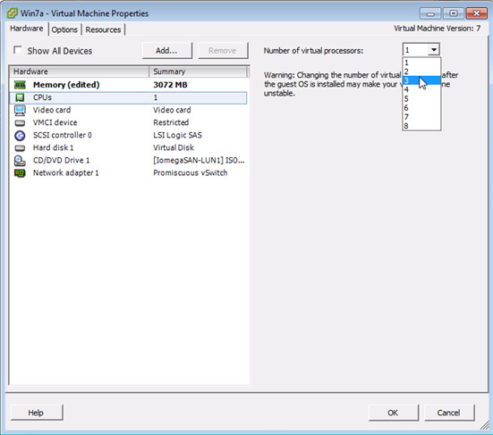 Use vSphere Hot-Add to adjust CPU and RAM Picture 12