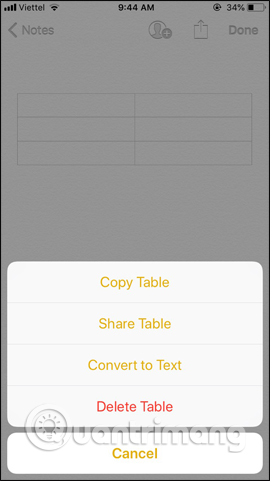 Useful features on iPhone Notes application Picture 5