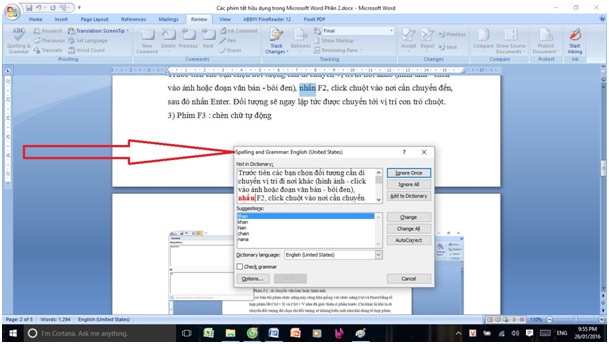 Useful keyboard shortcuts in Microsoft Word (Part 3) Picture 1