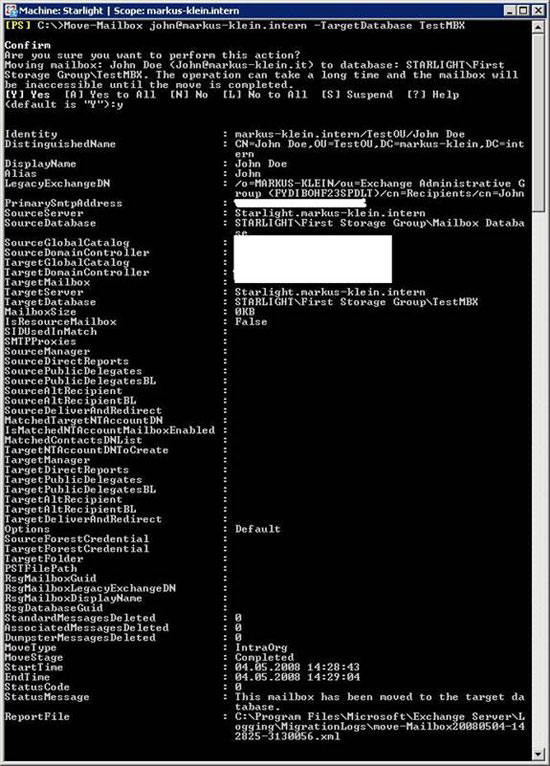 User administration in Exchange 2007 using Powershell Picture 11