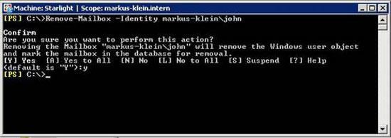 User administration in Exchange 2007 using Powershell Picture 5