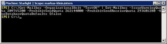 User administration in Exchange 2007 using Powershell Picture 7