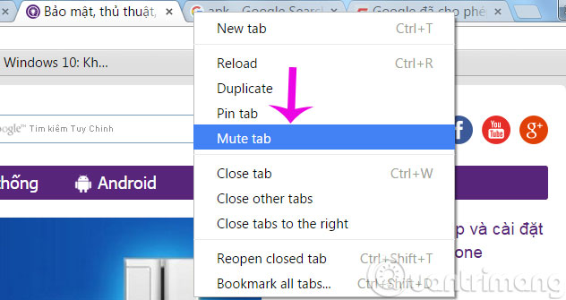 Users can turn off tab sounds on Chrome Picture 1