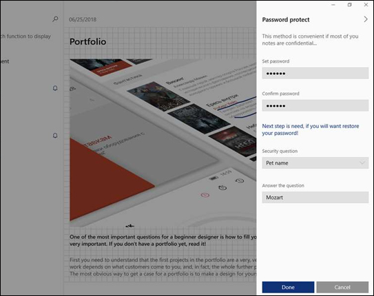 Using application notes To write on Windows 10 Picture 10