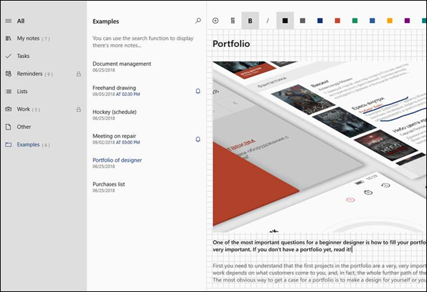 Using application notes To write on Windows 10 Picture 9