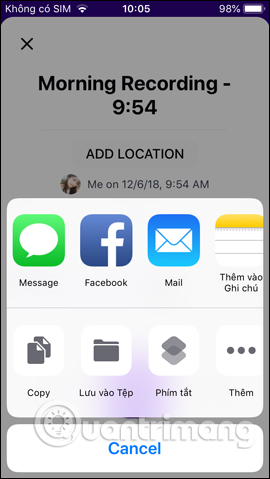 Using Aroundsound records audio on the phone Picture 14