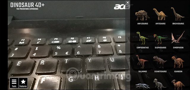 Using Dinosaur 4D + and 4D dinosaur collection Picture 11