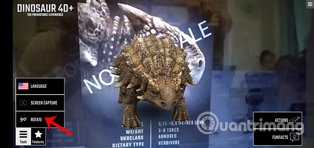 Using Dinosaur 4D + and 4D dinosaur collection Picture 6